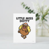 Little Miss Dotty Waving Briefkaart (Staand voorkant)