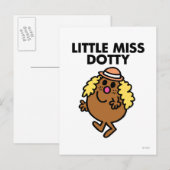 Little Miss Dotty Waving Briefkaart (Voorkant / Achterkant)