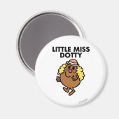Little Miss Dotty Waving Magneet (Voorkant / Achterkant)