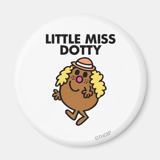 Little Miss Dotty Waving Magneet (Voorkant)