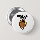 Little Miss Dotty Waving Ronde Button 5,7 Cm (Voorkant /achterkant)