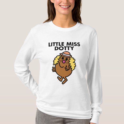 Little Miss Dotty Waving T-shirt (Voorkant)