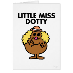 Little Miss Dotty   zwarte belettering
