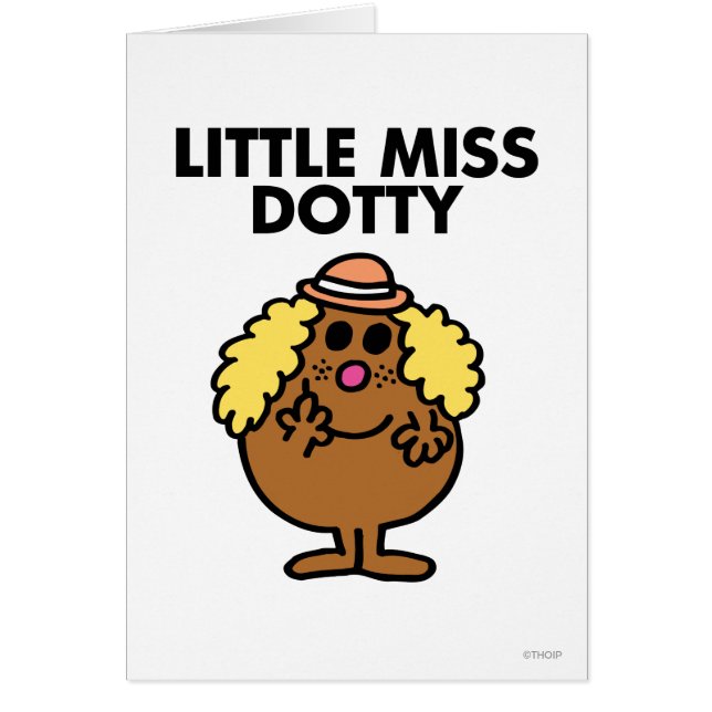 Little Miss Dotty | zwarte belettering (Voorkant)