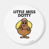 Little Miss Dotty | zwarte belettering Magneet (Voorkant)
