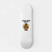 Little Miss Dotty | zwarte belettering Skateboard (Voorkant)