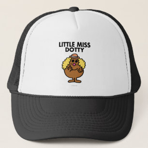 Little Miss Dotty   zwarte belettering Trucker Pet