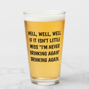 Little Miss Drink opnieuw bierglas Glas