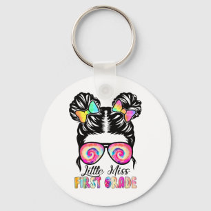 Little Miss Eerste Klas Meisjes Ck naar School Shi Sleutelhanger