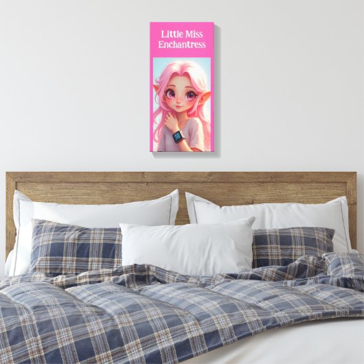 Little Miss Elf Canvas Afdruk (Insitu (Slaapkamer))