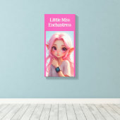 Little Miss Elf Canvas Afdruk (Insitu (Houten vloer))