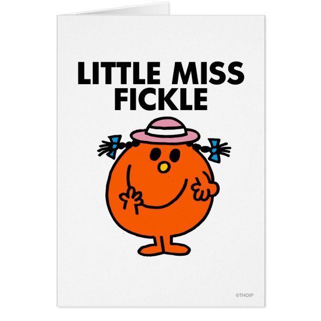 Little Miss Fickle | zwarte belettering (Voorkant)