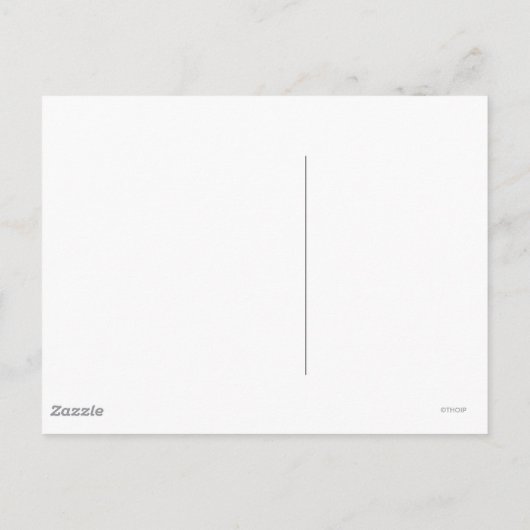 Little Miss Fickle | zwarte belettering Briefkaart (Achterkant)