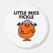 Little Miss Fickle | zwarte belettering Magneet (Voorkant)