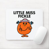 Little Miss Fickle | zwarte belettering Muismat (Met muis)