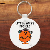 Little Miss Fickle | zwarte belettering Sleutelhanger (Voorkant)