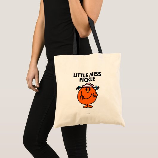 Little Miss Fickle | zwarte belettering Tote Bag (Voorkant (product))
