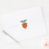 Little Miss Fickle | zwarte belettering Vierkante Sticker (Envelop)