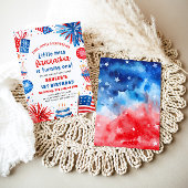 Little Miss Firecracker 4th van 1 juli Verjaardag Kaart