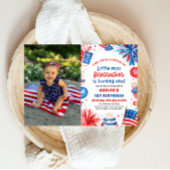 Little Miss Firecracker 4th van 1 juli Verjaardag Kaart