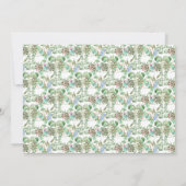 Little Miss First Spring Floral 1e Verjaardag Foto Kaart (Achterkant)