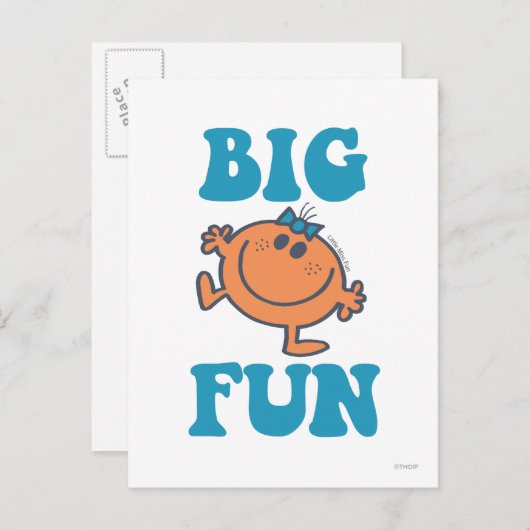 Little Miss Fun | Big Fun Briefkaart (Voorkant / Achterkant)