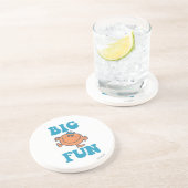 Little Miss Fun | Big Fun Zandsteen Onderzetter (Zijkant)