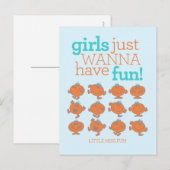 Little Miss Fun | Meisjes willen gewoon plezier he Briefkaart (Voorkant / Achterkant)