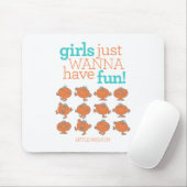 Little Miss Fun | Meisjes willen gewoon plezier he Muismat (Met muis)