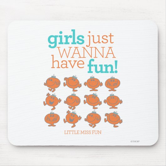 Little Miss Fun | Meisjes willen gewoon plezier he Muismat (Voorkant)