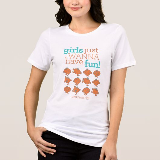 Little Miss Fun | Meisjes willen gewoon plezier he Tri-Blend Shirt (Voorkant)