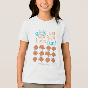 Little Miss Fun   Meisjes willen gewoon plezier he Tri-Blend Shirt