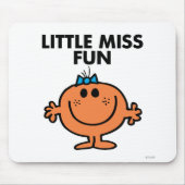 Little Miss Fun | zwarte belettering Muismat (Voorkant)