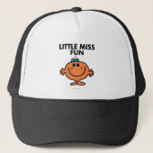 Little Miss Fun | zwarte belettering Trucker Pet (Voorkant)