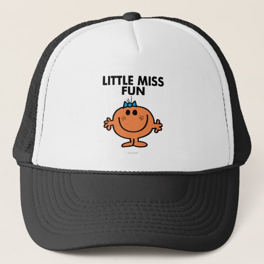 Little Miss Fun | zwarte belettering Trucker Pet (Voorkant)