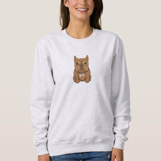 "Little Miss Furious" Angry Dog Sweatshirt (Voorkant)