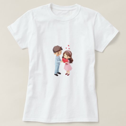 Little Miss | Gelukkige Valentijnsdag | Schattigee T-shirt (Design voorkant)