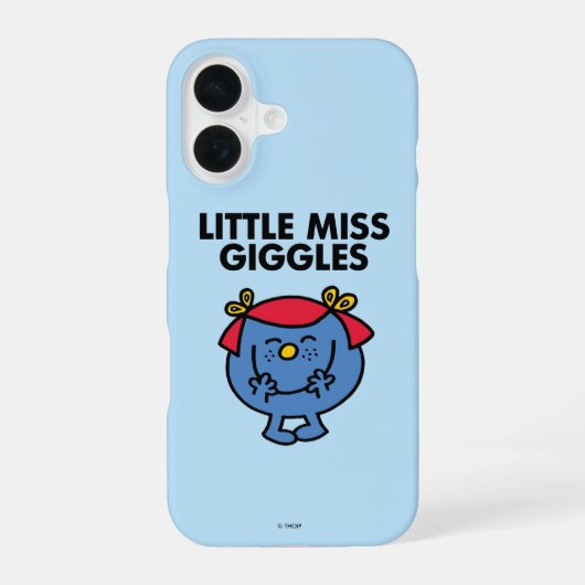 Little Miss Giggles | Zwarte Lettering iPhone 16 Hoesje (Achterkant)