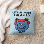 Little Miss Giggles | Zwarte Letters Kussen (Deken)