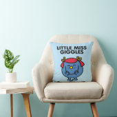 Little Miss Giggles | Zwarte Letters Kussen (Stoel)