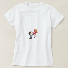 Little Miss Happy Valentijnsdag cadeau T-shirt