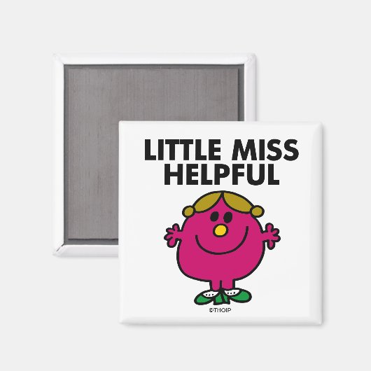Little Miss Helpful Classic Magneet (Voorkant / Achterkant)