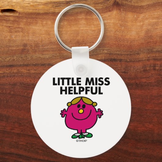 Little Miss Helpful Classic Sleutelhanger (Achterkant)