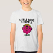 Little Miss Helpful Classic Tri-Blend Shirt (Voorkant)
