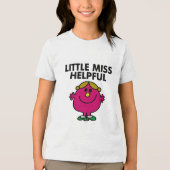 Little Miss Helpful Classic Tri-Blend Shirt (Voorkant)