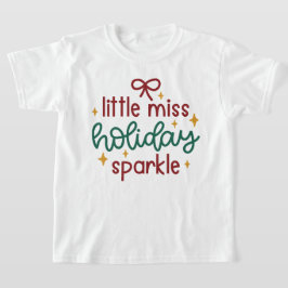 Little Miss Holiday Sparkle Christmas T-shirt