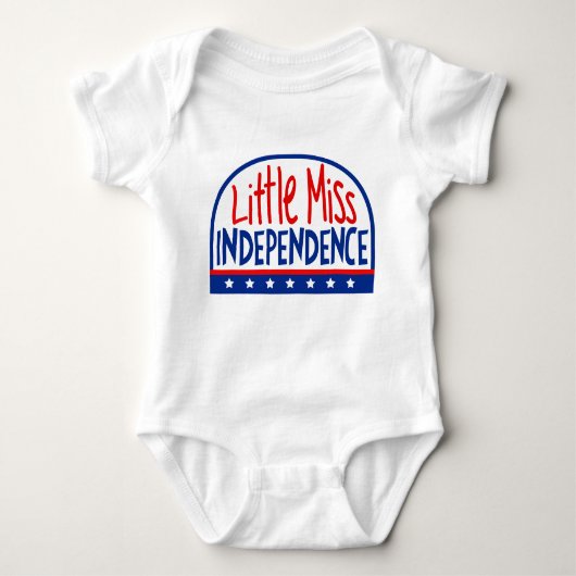 Little Miss Independence Baby Creeper Romper (Voorkant)