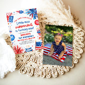 Little Miss Independent 4th van 1 juli Verjaardag Kaart