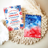 Little Miss Independent 4th van 1 juli Verjaardag Kaart