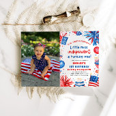 Little Miss Independent 4th van 1 juli Verjaardag Kaart